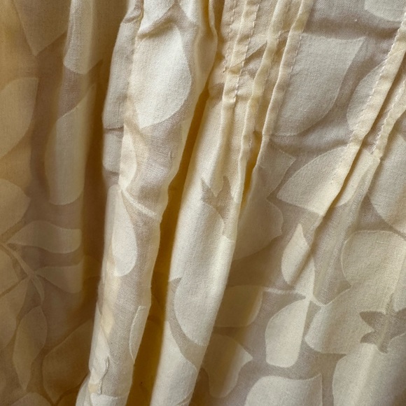 VTG Rabbit Rabbit yellow floral lined pleat front Sz 10 fairy cottage core - Picture 14 of 15